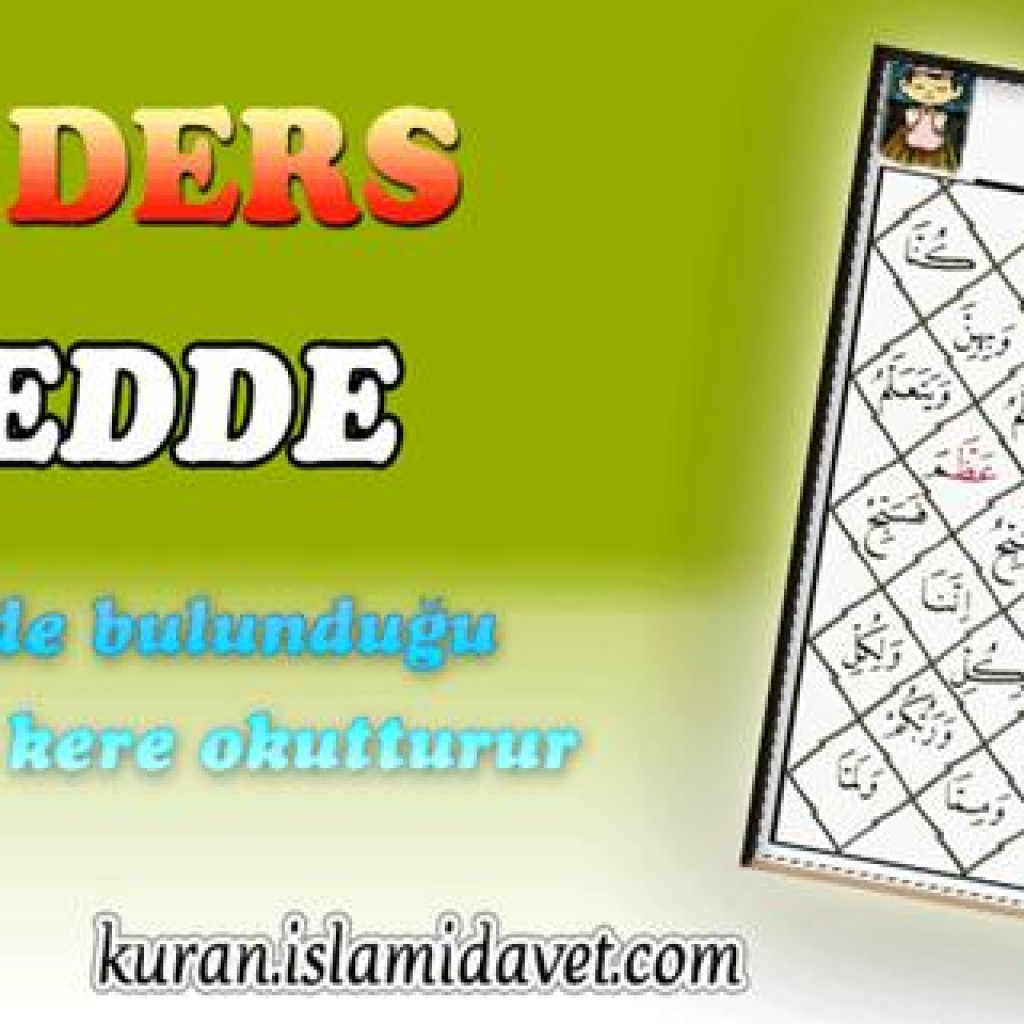 Ders 11: Şedde