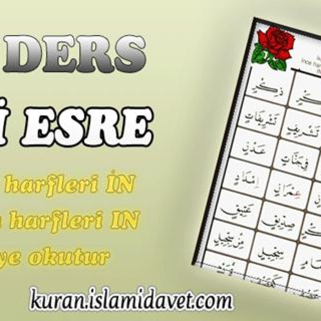 Ders 13: İki Esre