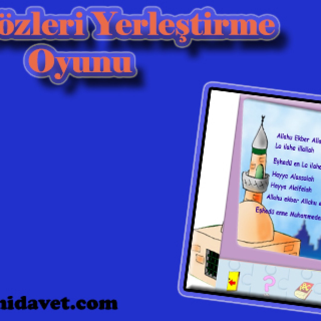 Ezan Sözleri Yerleştirme